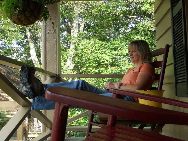 One of my favorite front porches -- Mountainaire Inn, Blowing Rock, NC